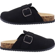 WOMENS FLAT CLOSED TOE SLIDES