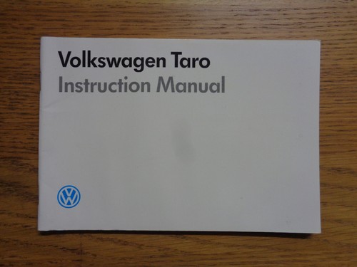 Volkswagen taro owners - taro,