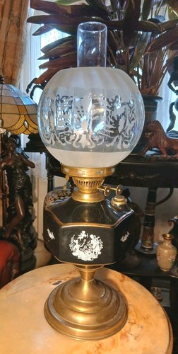 Antique oil lamp - antique,