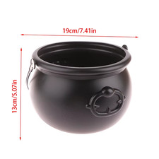 Black wizard witch cauldron - black,
