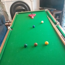 TEE BEE SNOOKER TABLE CLOTH COVER TABLE CLOTH SOLID BASE WITH FOLDING METAL LEGS