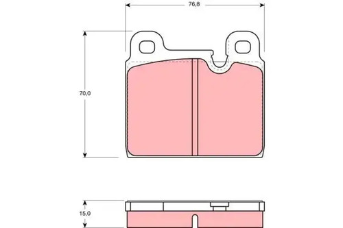 Brake pads gdb918 - pads,