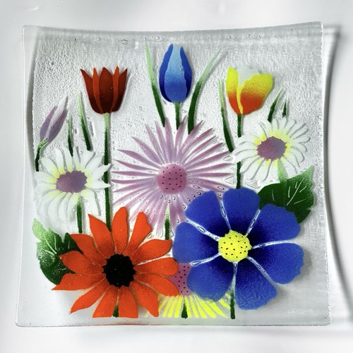 Fusion art glass - art, 10"