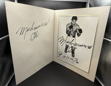 Muhammad Ali DOUBLE Signed 1976 Photo & Folder Frame genuine double signed