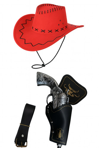 Cowboy hat gun holster belt - cowboy,