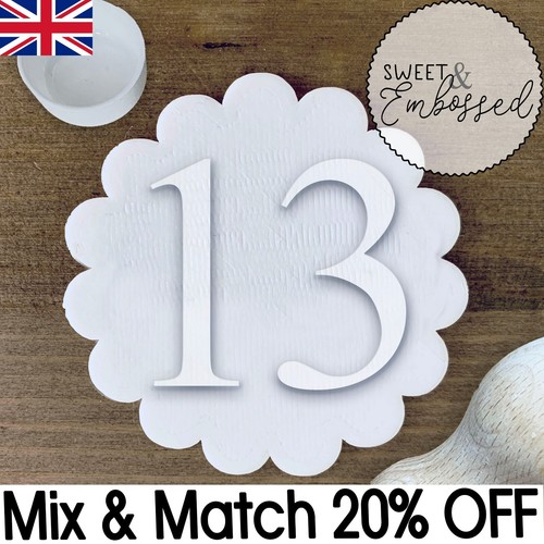 Number cookie stamp - 13,