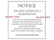 Warning Notice / Sticker Sign