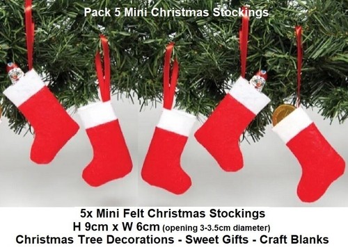 Mini felt christmas - christmas, stockings