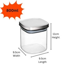 Square Glass Storage