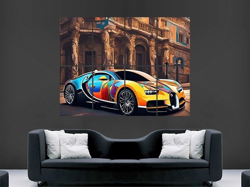 Bugatti veyron poster super - bugatti,