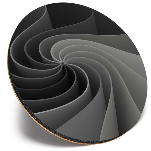 Round single coaster bw - ,