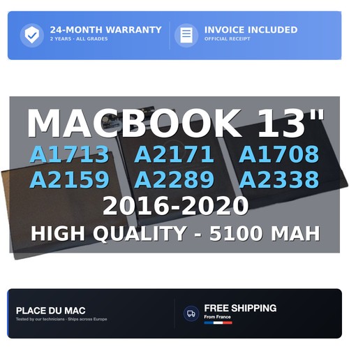 Battery for macbook a1713 - macbook, 13