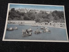 Boating pool exmouth postcard - boating,