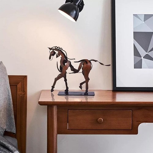 Metal standing horse - standing,