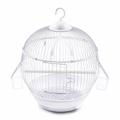 Round metal bird cage h32cm - metal,