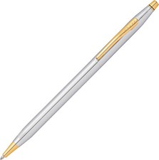 Cross Classic Century Medalist Chrome and Gold Trim Twist Action Ballpoint Pen