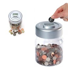 Coin-Counting Money Jar