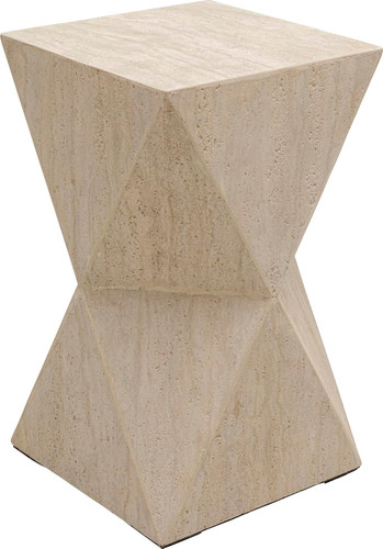 Side table travertino beige - side, travertino,