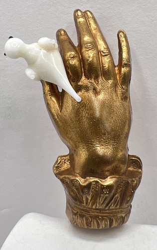Art deco hand pin - art,