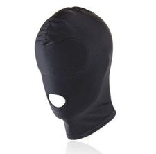 BLACK PADDED SPANDEX FULL HOOD