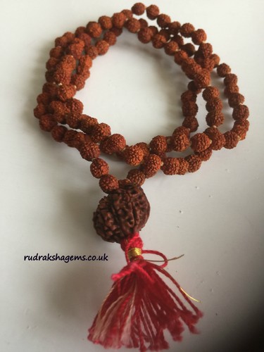 Ganesh rudraksha guru bead - ganesh,