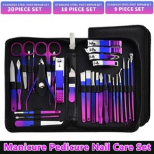 Manicure Pedicure Nail Care Set Cutter Clippers Tool Kit For Women and Men