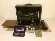 Vintage Singer 99K Heavy Duty Hand Crank Sewing Machine 1956 Leather Fabric