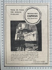 Wills Capstan  - 1937 Press