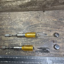 2x FULLERS RATCHET SCREWDRIVERS WITH BITS. CARPENTRY/WORKSHOP