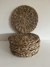 Nine Woven Placemats Table