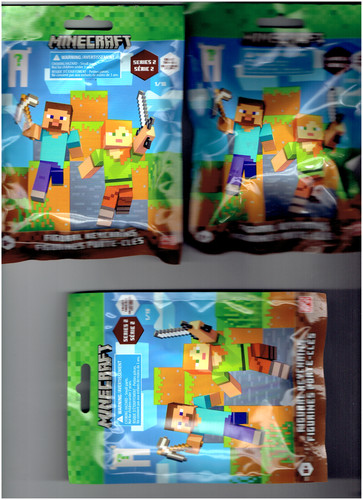Minecraft figural keychains - figural,