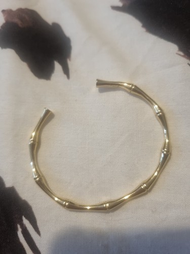 18ct gold plated bamboo style - 18ct,