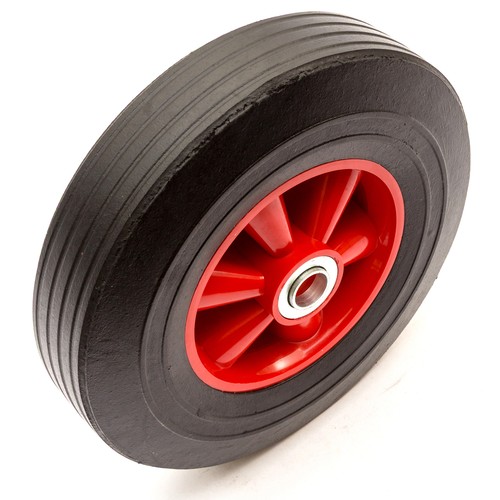 Solid rubber wheel inch red - wheel,