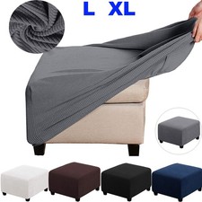 Jacquard Square Ottoman