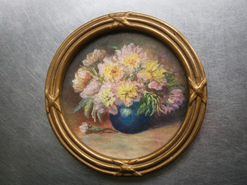 Painting oil miniature round - painting,
