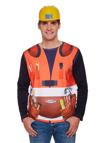 Mens builder costume - builder, set