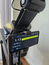 Phone holder for Concept 2 Row erg rowing machine Fits all phones Iphone Samsung