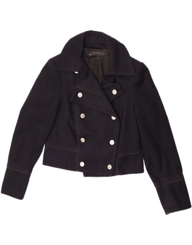 Zara womens crop pea coat - crop,