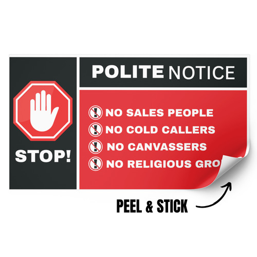 Stop cold calling door - cold,