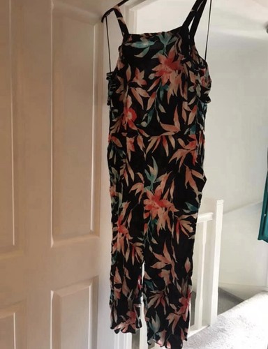 Tesco black floral - tesco,