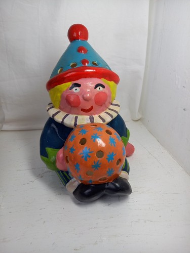 Vintage piggery clown candle - vintage,