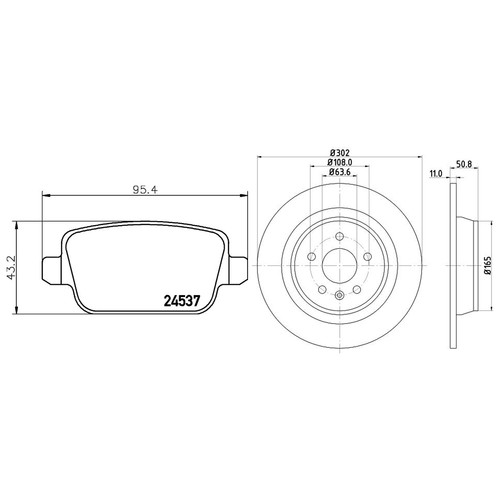 Mintex rear brake - brake, pads