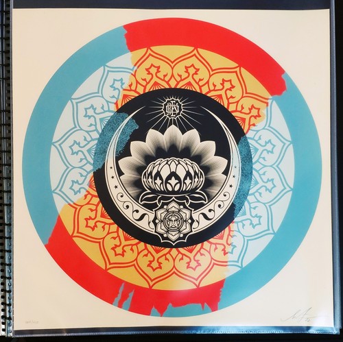 Shepard fairey obey lotus - -,