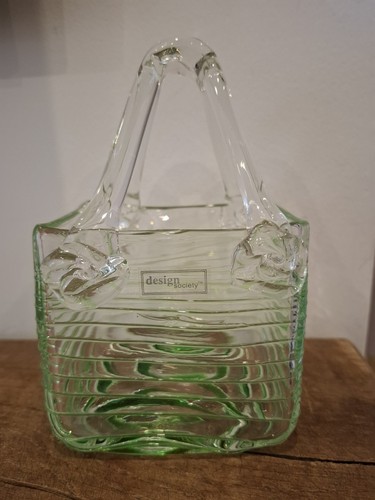 Green hand blown - hand, glass