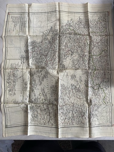 Wwll pilot silk escape map - pilot,