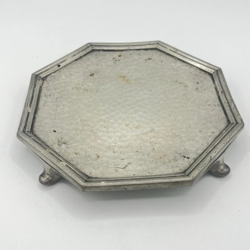Pewter teapot stand - tw, &