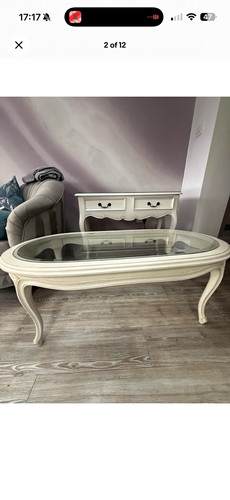Shabby chic white - shabby, oval