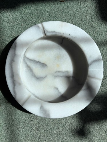Large heavy round white black - large,