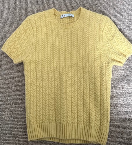Zara wool yellow short sleeved - wool,