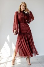 SHONA JOY Dress Safira Button